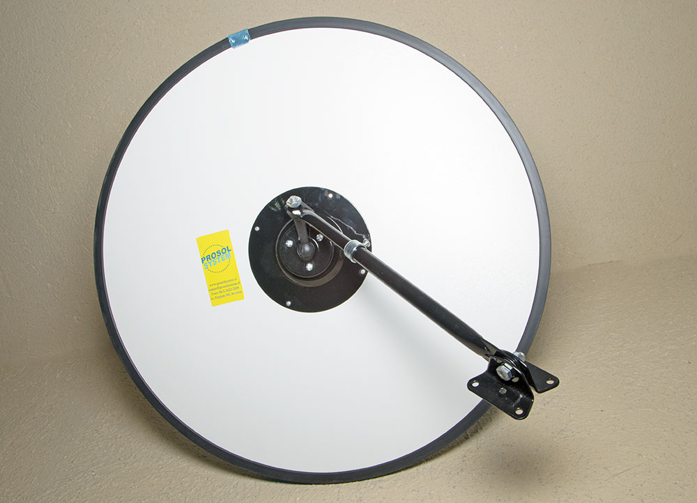 Respaldo blanco Espejo convexo circular prosol system