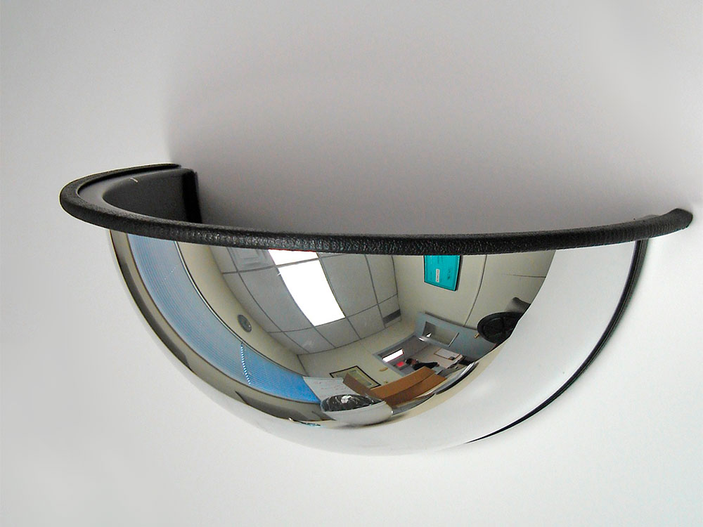 Adosado en muro de pasillo T / Cubre 180º de visión PROSOL SYSTEM